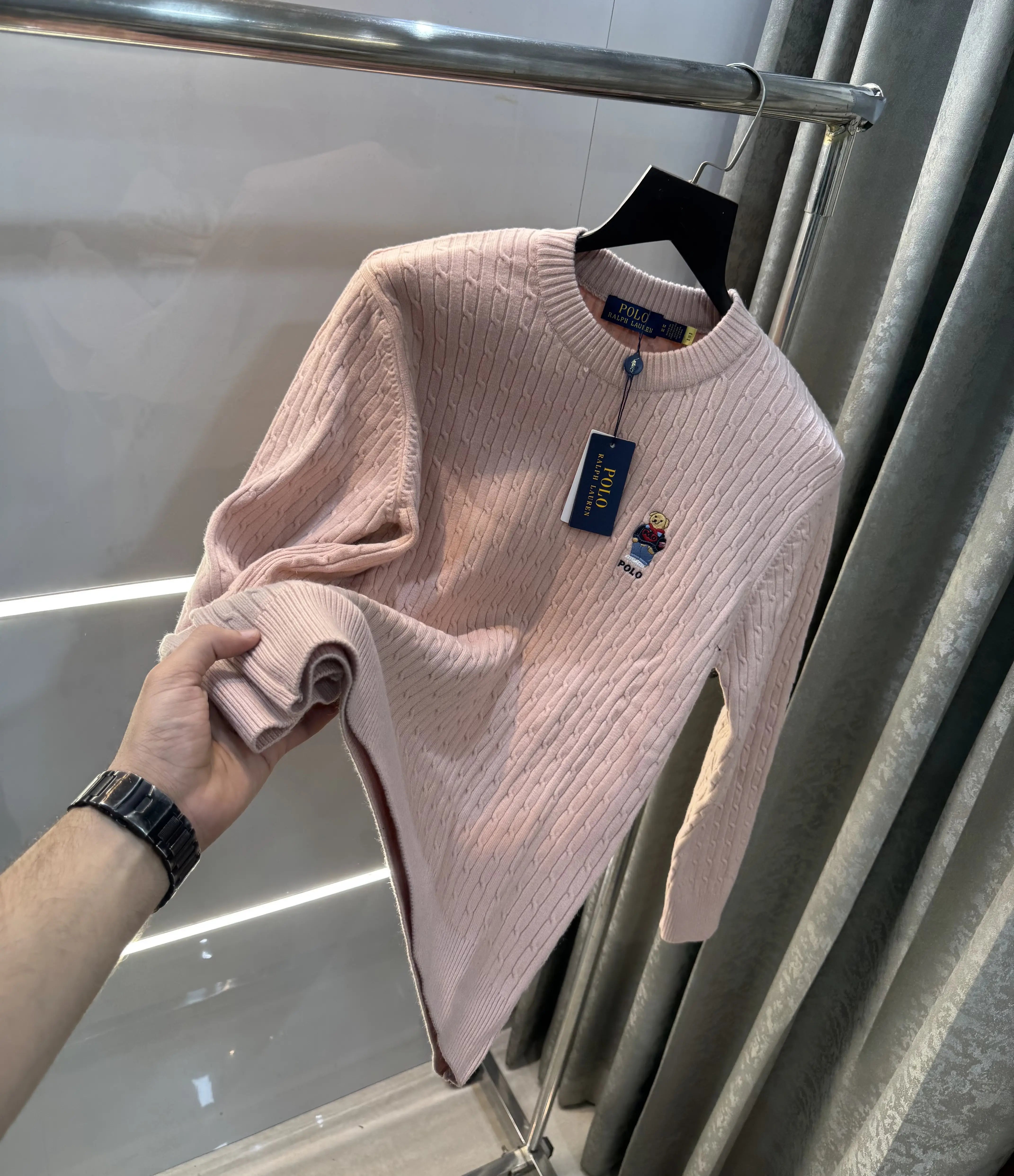 Ralp h  Laure n Peach Teddy Edition Imported Pull Over
