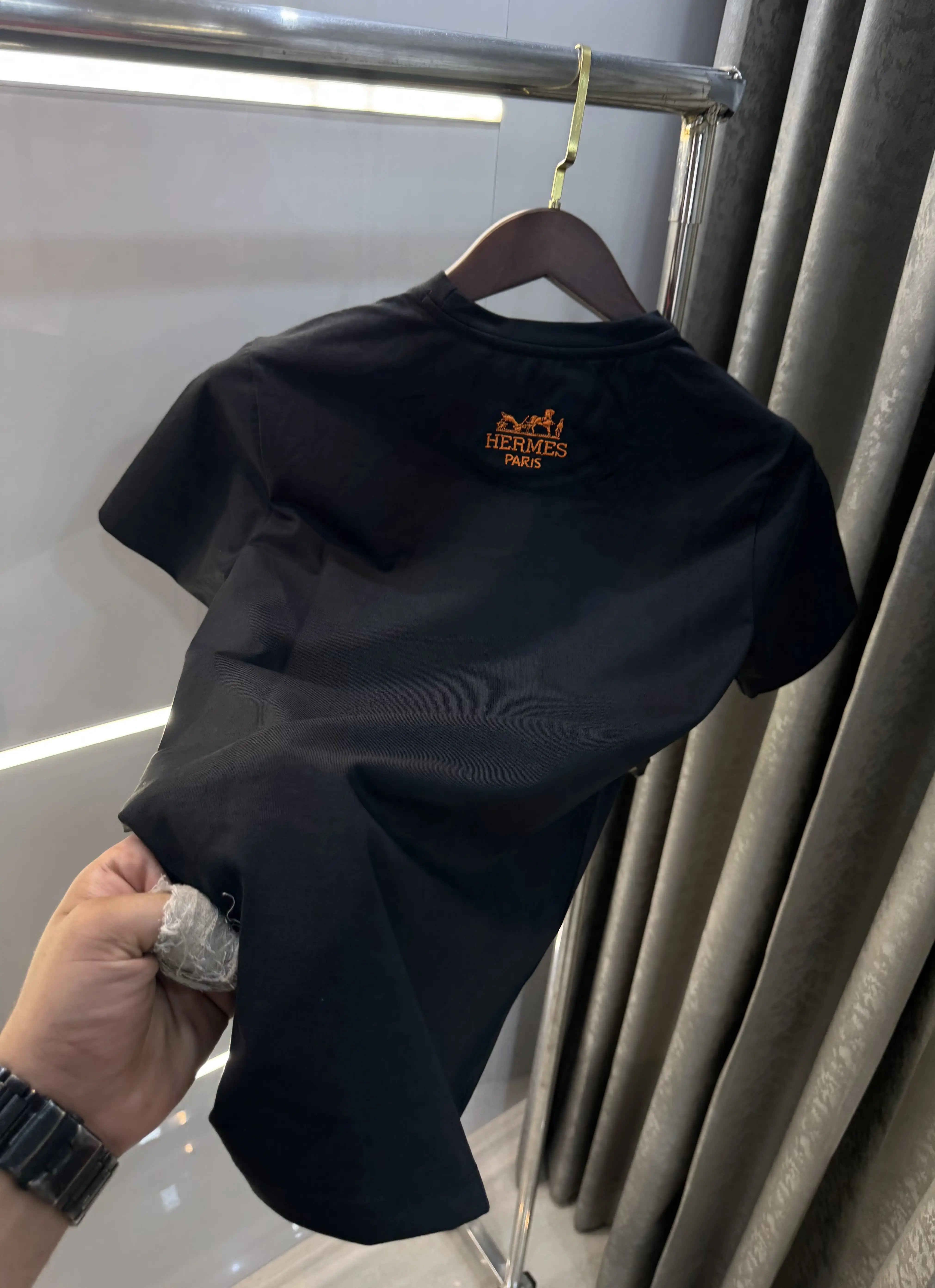 Hermes Black Premium Classic T-Shirt