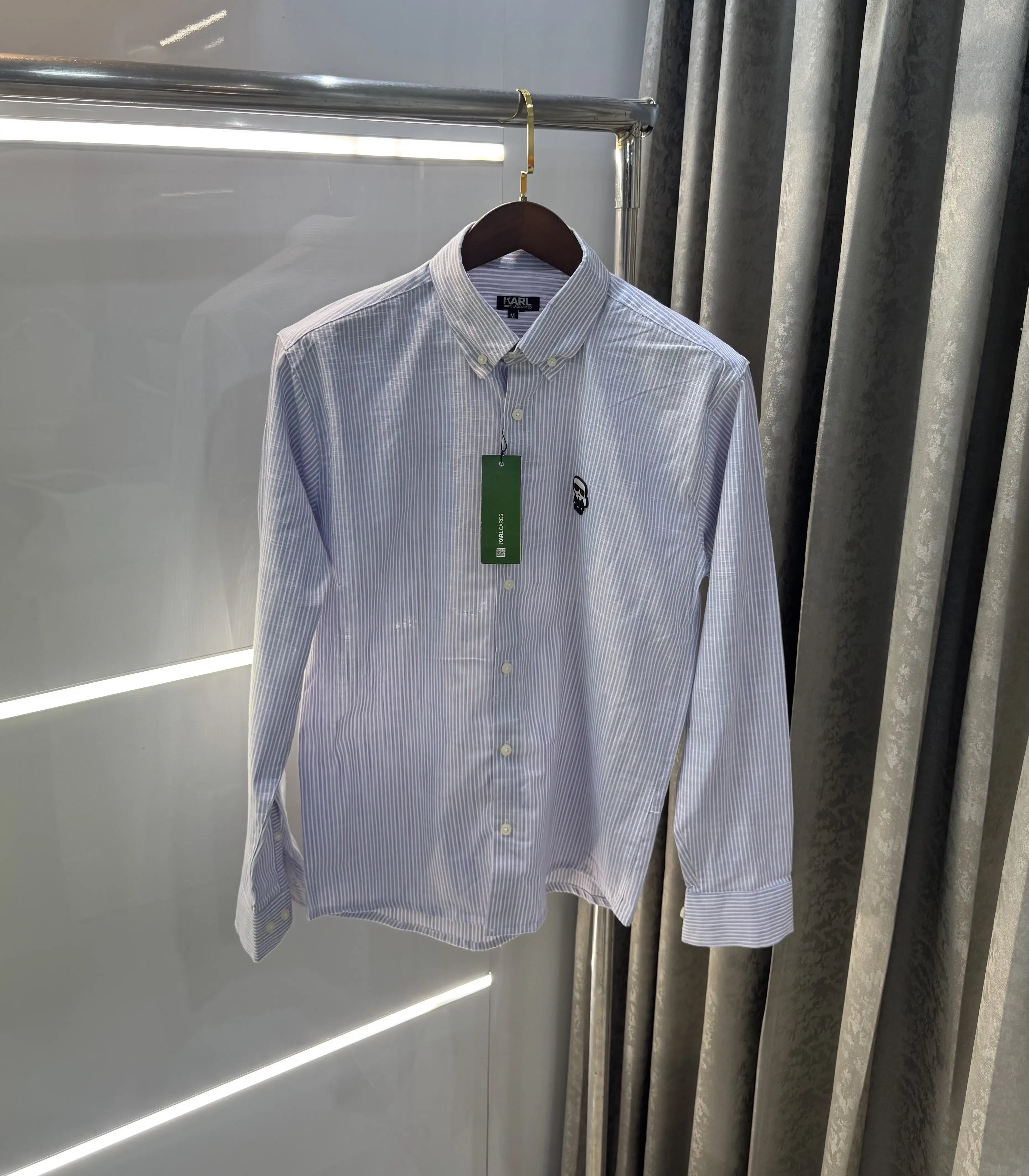 Karl Lagerfeld Purple Printed Premium Shirt