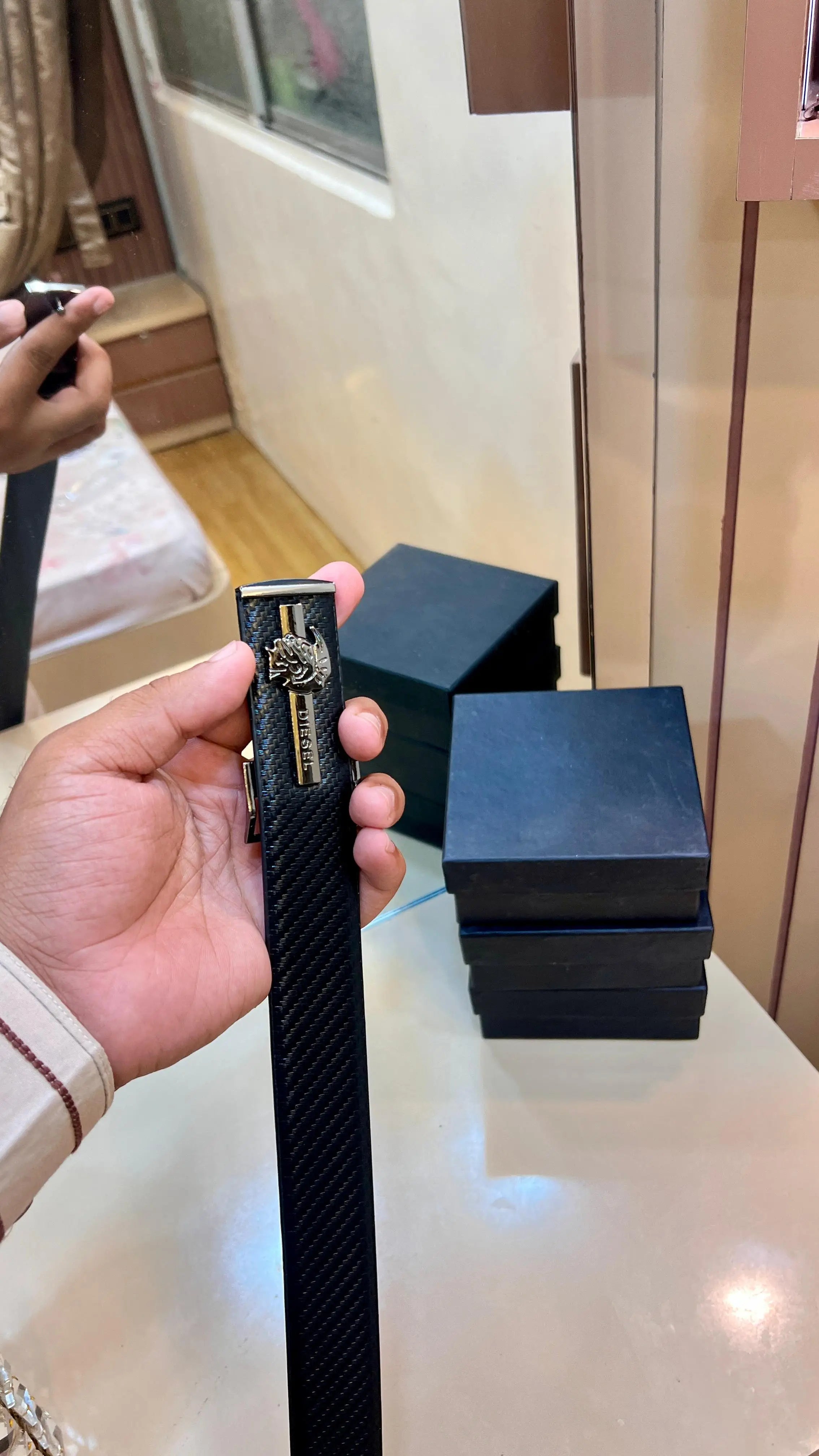 AX ARMANI EXCHANGE PREMIUM QUALITY IMP BELT WITH OG BOX 