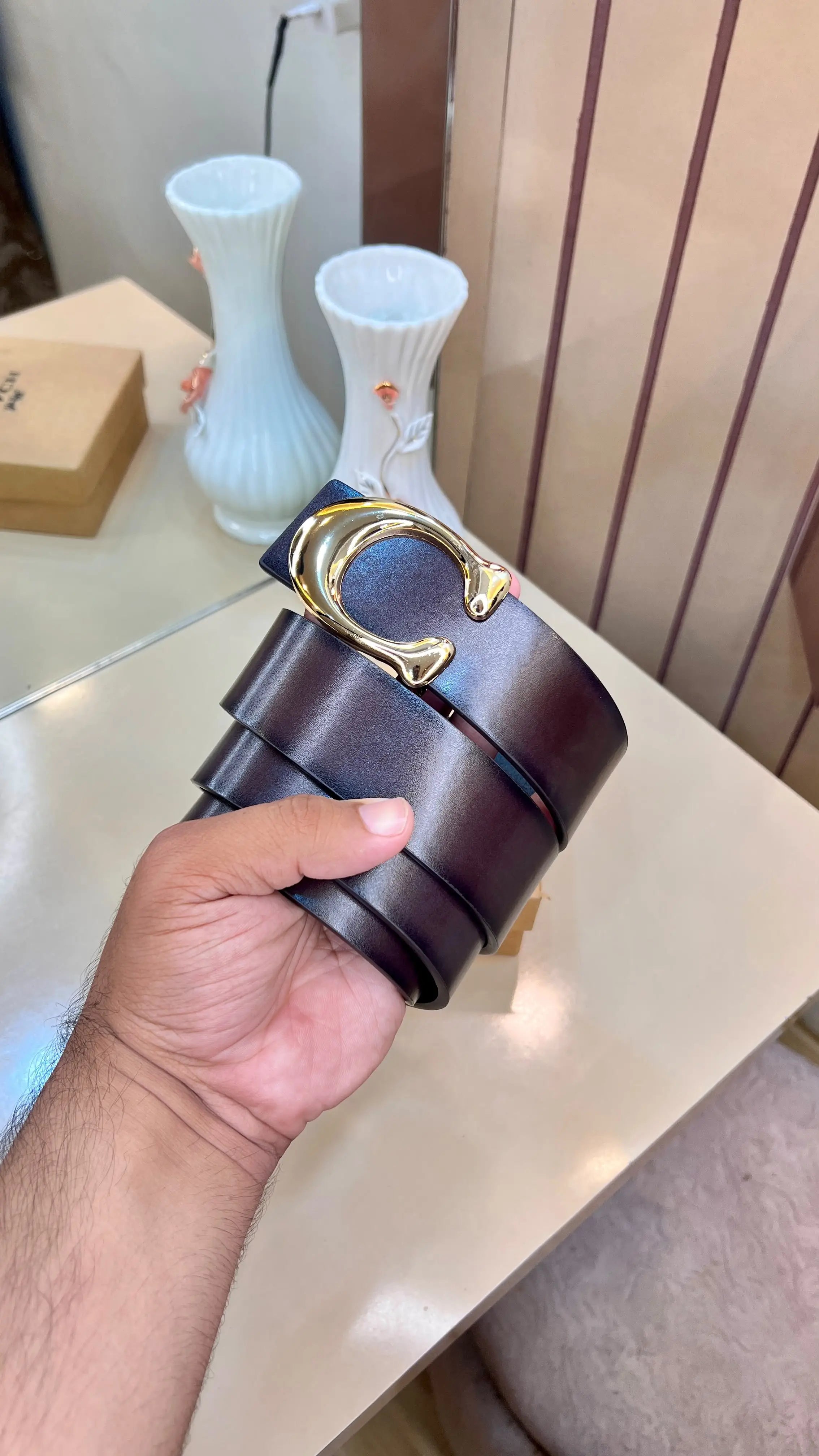 COACH PREMIUM QUALITY IMP LEATHER BELTS WITH OG BOX 